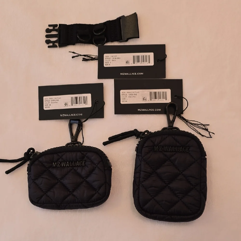 MZ Wallace 2 Metro Link Pouch And Link Cuff Bundle - Picture 1 of 1